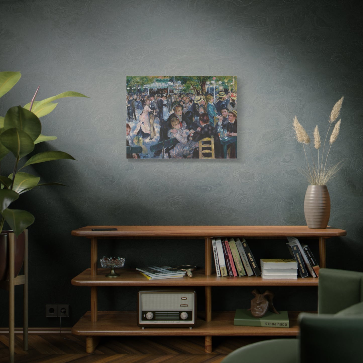 Dance at Le Moulin de la Galette (Bal du Moulin de la Galette) - Pierre-Auguste Renoir (1876) - Stretched Canvas Print