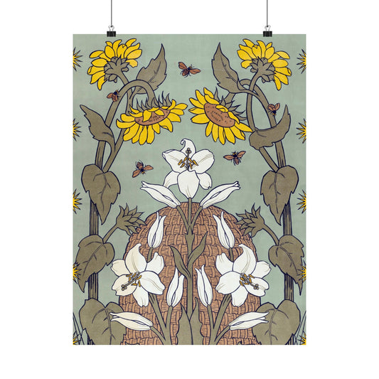 Bees and Beehive, National Exhibition of Women’s Labor in The Hague - Suze Fokker (1898) - Wall Poster Print