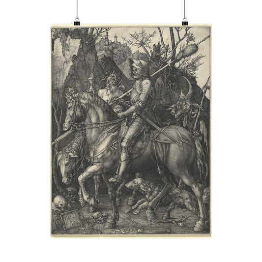 Knight, Death, and the Devil - Albrecht Dürer (1513) - Wall Poster Print