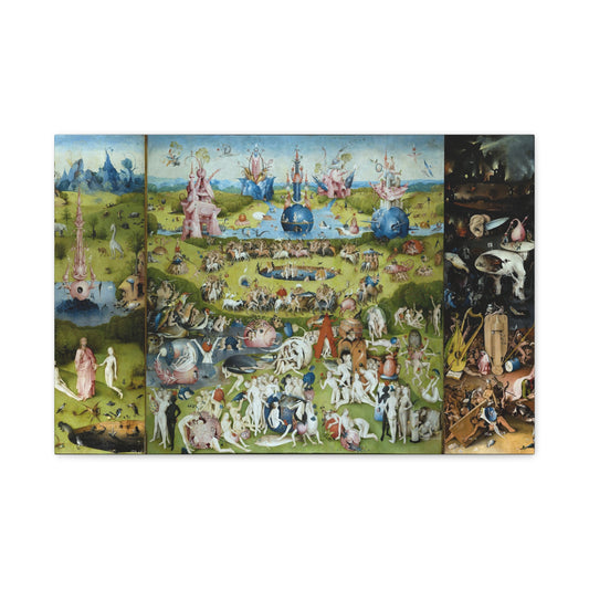 The Garden of Earthly Delights - Hieronymus Bosch (c. 1490-1510) - Stretched Canvas Print