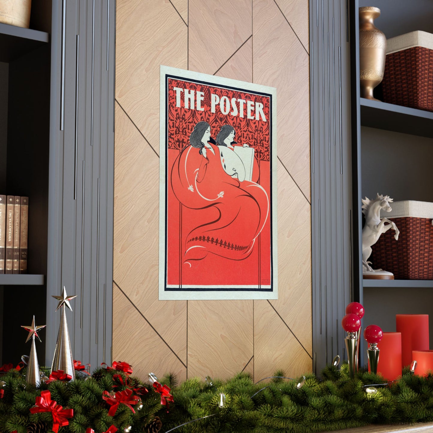 The Poster, Miss Art and Miss Litho - Elisha Brown Bird (1896) - Wall Poster Print