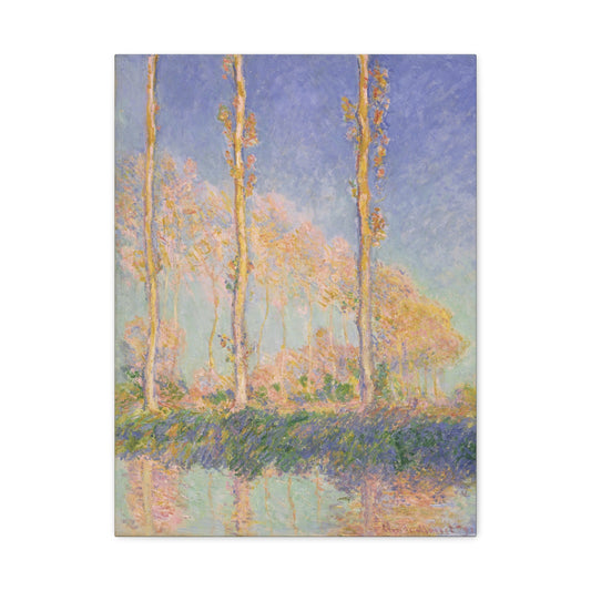Poplars - Claude Monet (1891) - Stretched Canvas Print