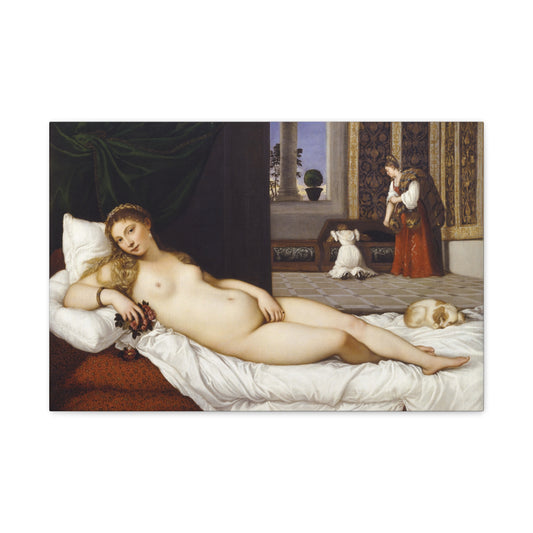 Venus of Urbino - Titian (1538) - Stretched Canvas Print