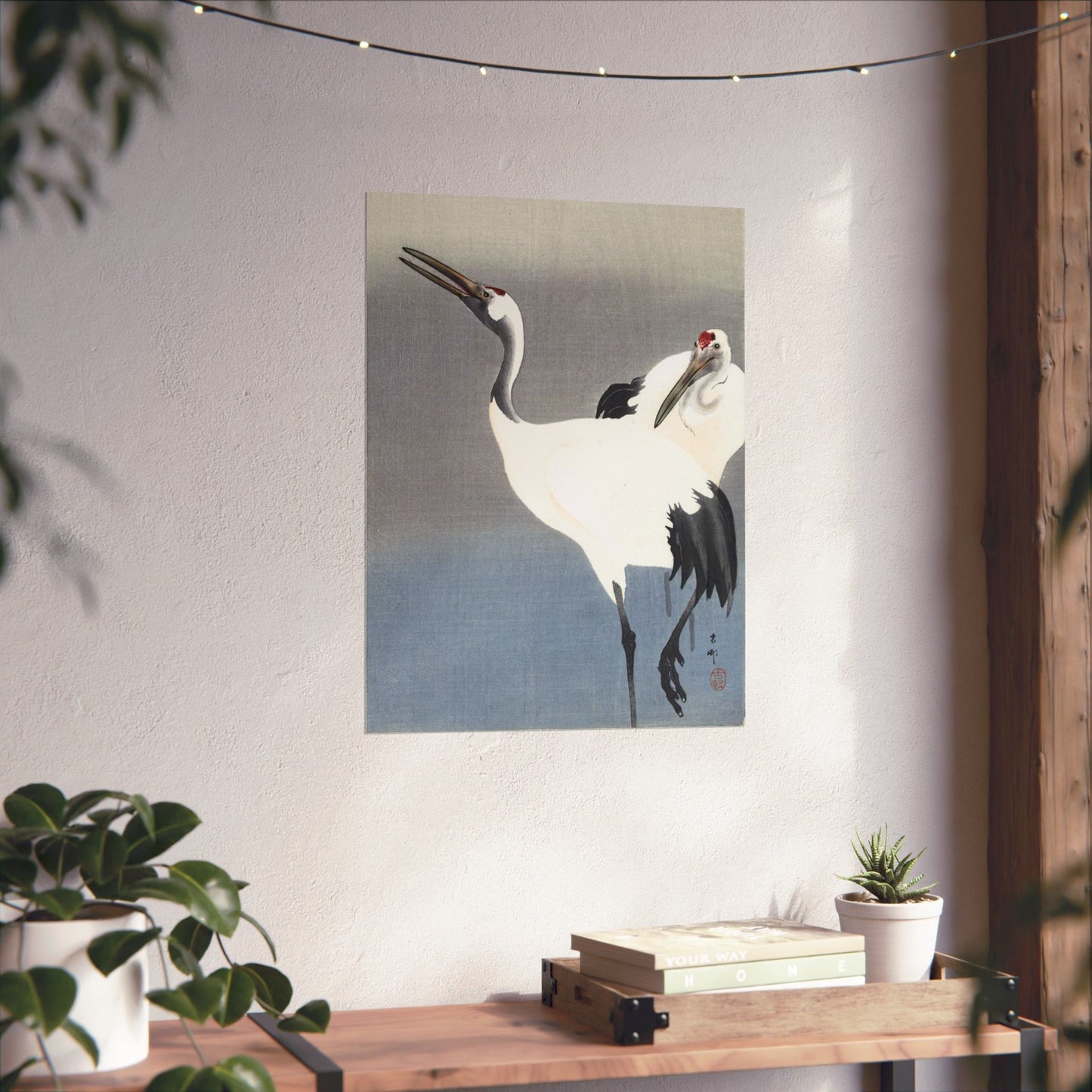 Two Cranes - Ohara Koson - Wall Poster Print