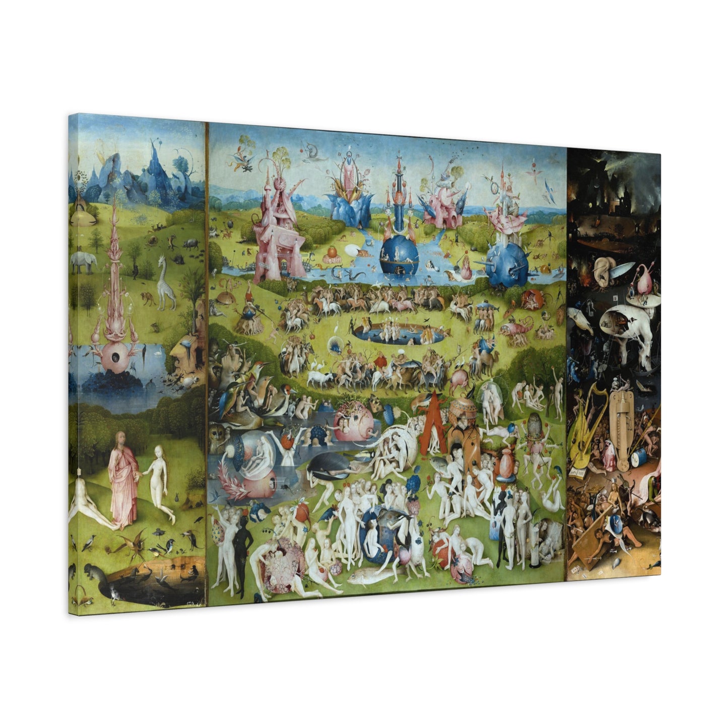 The Garden of Earthly Delights - Hieronymus Bosch (c. 1490-1510) - Stretched Canvas Print