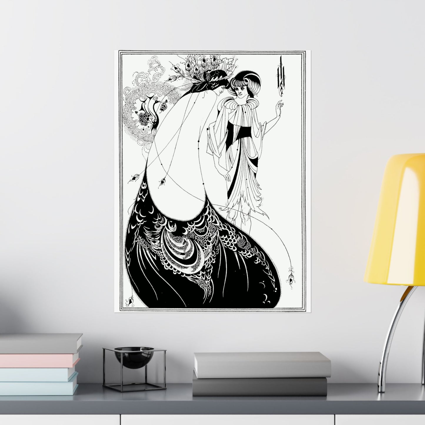 The Peacock Skirt - Aubrey Beardsley (1893) - Wall Poster Print