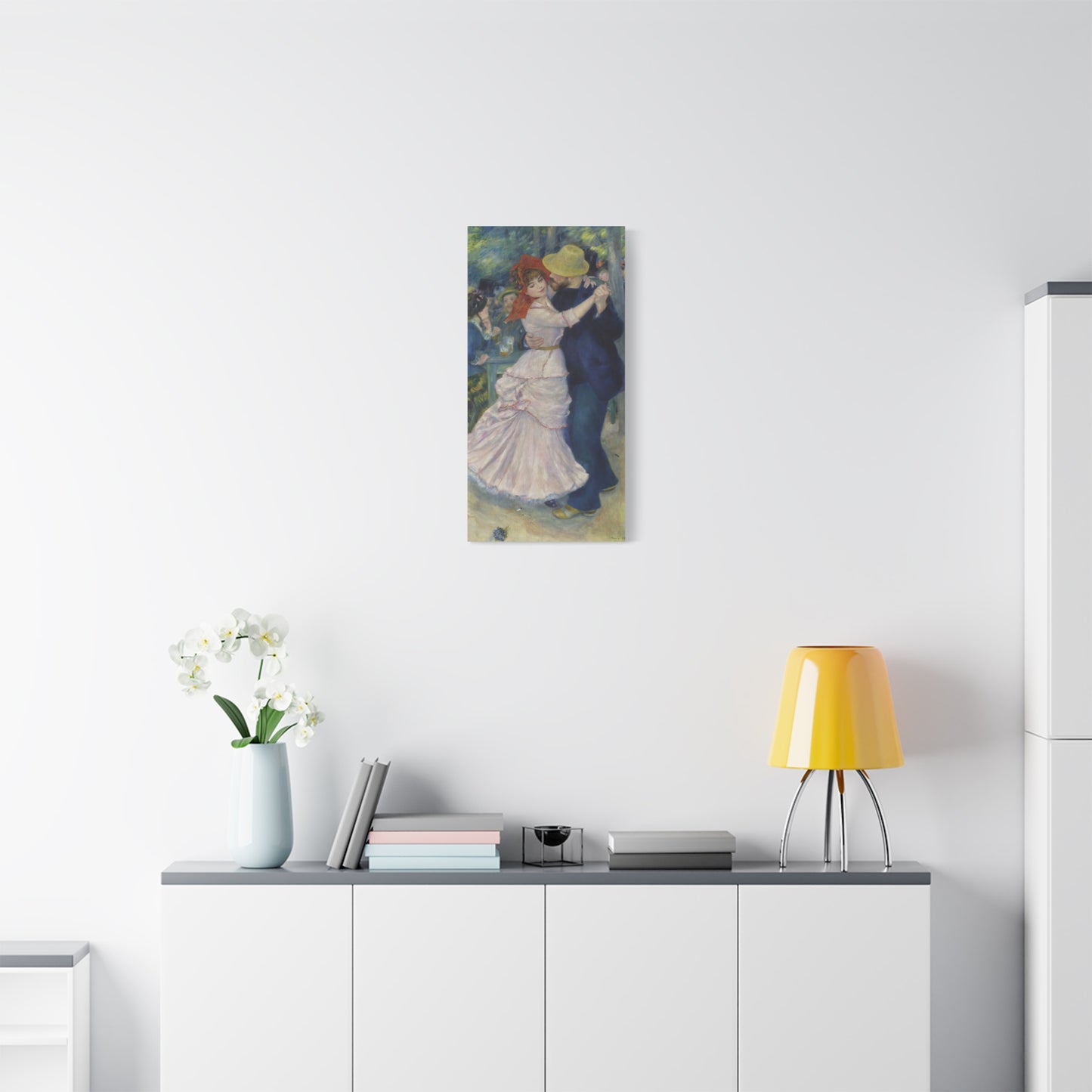 Dance at Bougival - Pierre-Auguste Renoir (1883) - Stretched Canvas Print