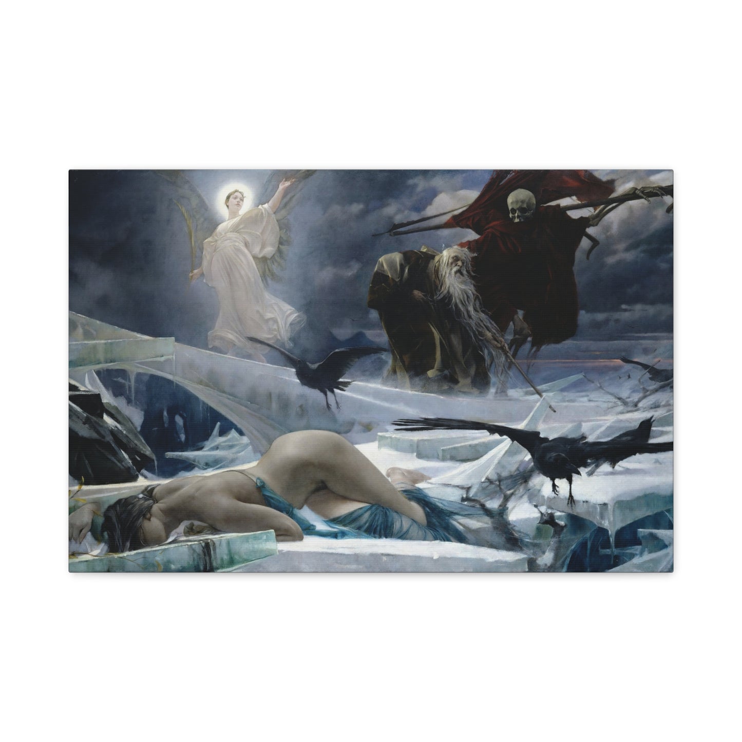 Ahasuerus at the End of the World - Adolf Hirémy-Hirschl (1888) - Stretched Canvas Print