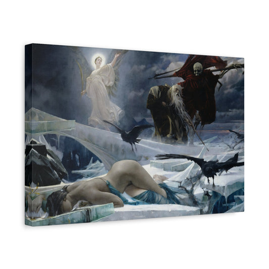 Ahasuerus at the End of the World - Adolf Hirémy-Hirschl (1888) - Stretched Canvas Print