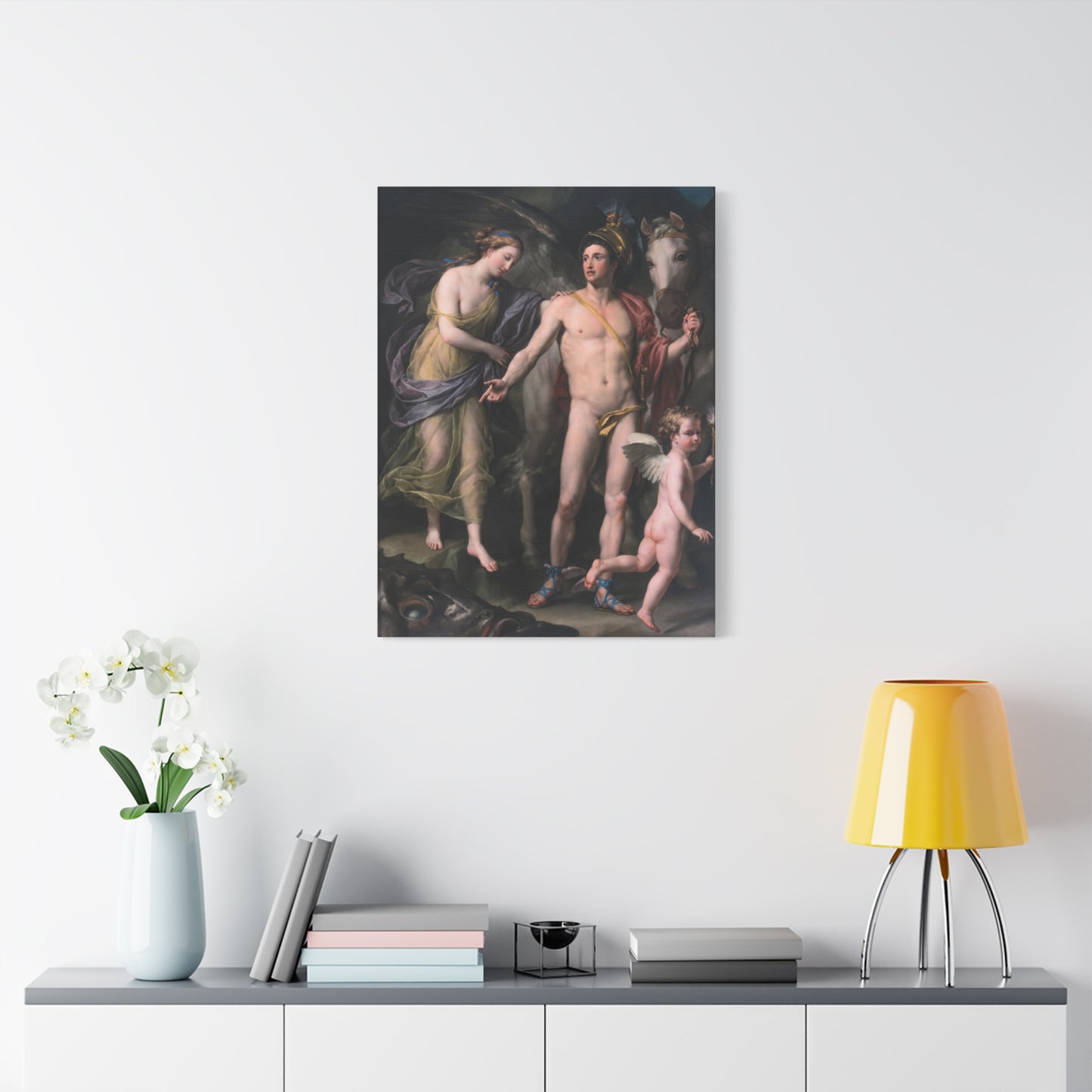Perseus and Andromeda - Anton Raphael Mengs (c. 1760–1770) - Stretched Canvas Print