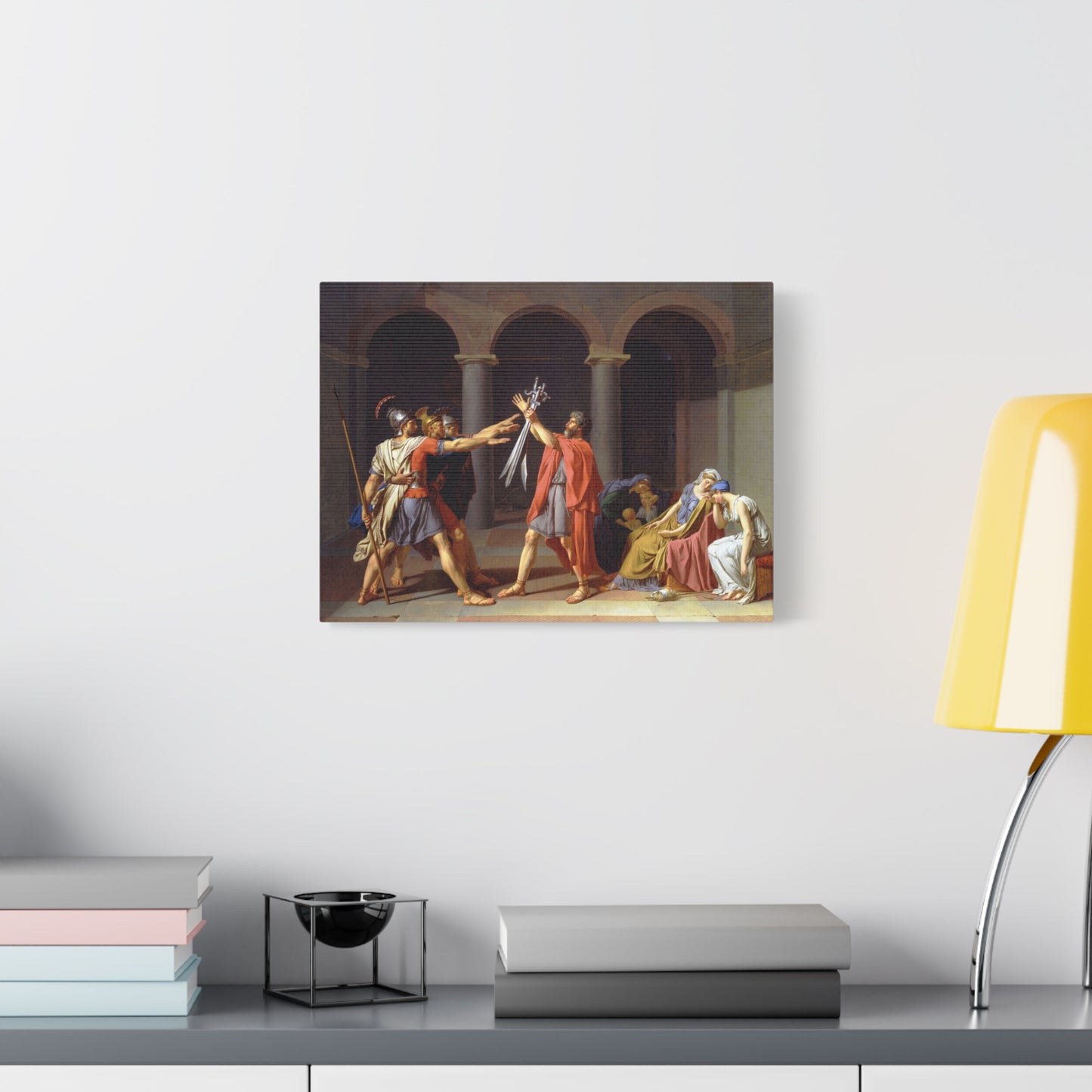 Oath of the Horatii - Jacques-Louis David (1784) - Stretched Canvas Print
