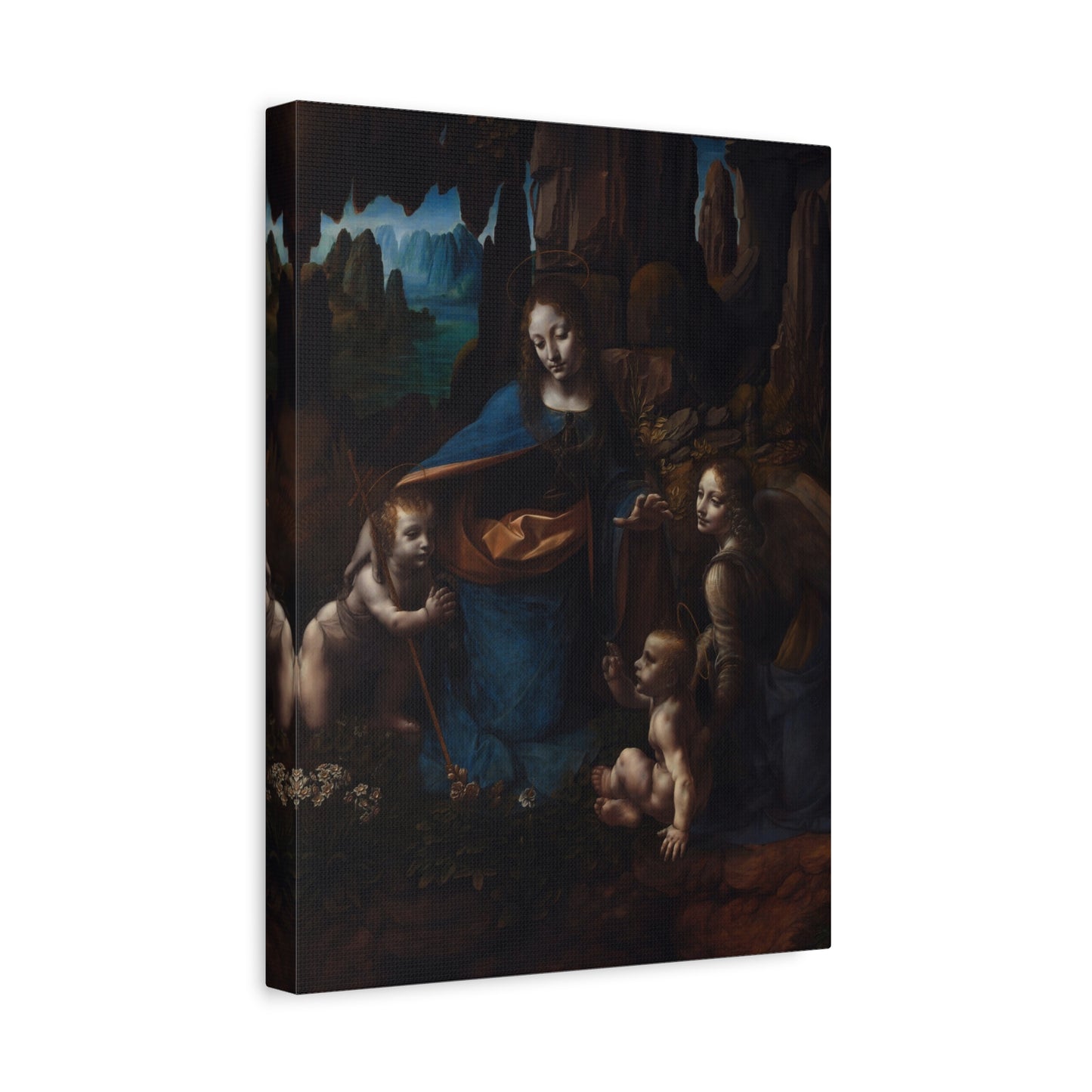 Virgin of the Rocks - Leonardo da Vinci (c. 1503-1506) - Stretched Canvas Print