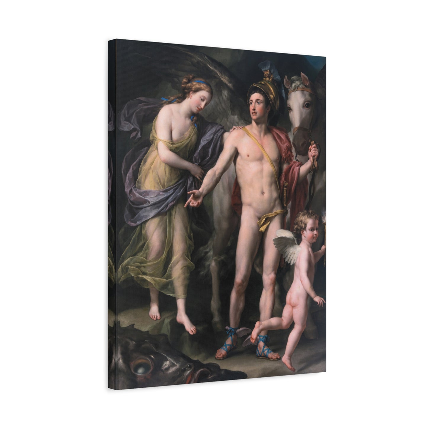 Perseus and Andromeda - Anton Raphael Mengs (c. 1760–1770) - Stretched Canvas Print