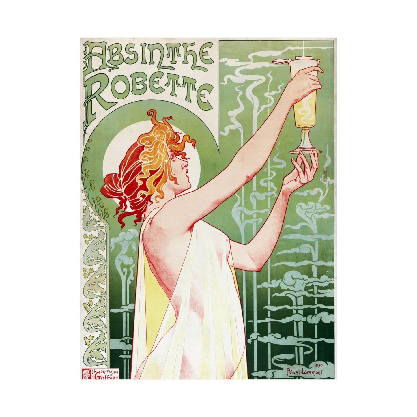 Absinthe Robette - Henri Privat-Livemont (1896) - Wall Poster Print