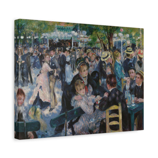Dance at Le Moulin de la Galette (Bal du Moulin de la Galette) - Pierre-Auguste Renoir (1876) - Stretched Canvas Print
