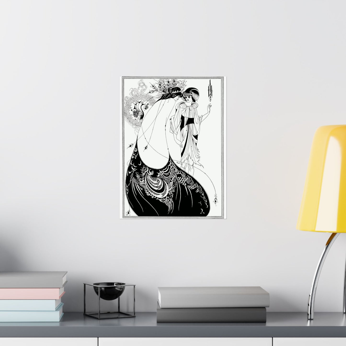 The Peacock Skirt - Aubrey Beardsley (1893) - Wall Poster Print