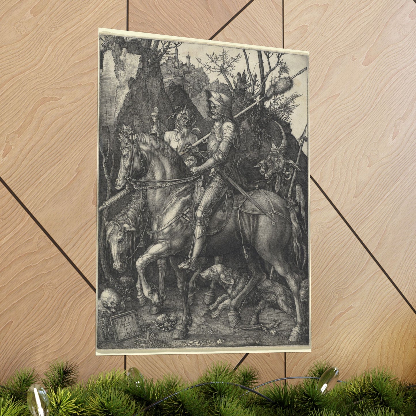 Knight, Death, and the Devil - Albrecht Dürer (1513) - Wall Poster Print