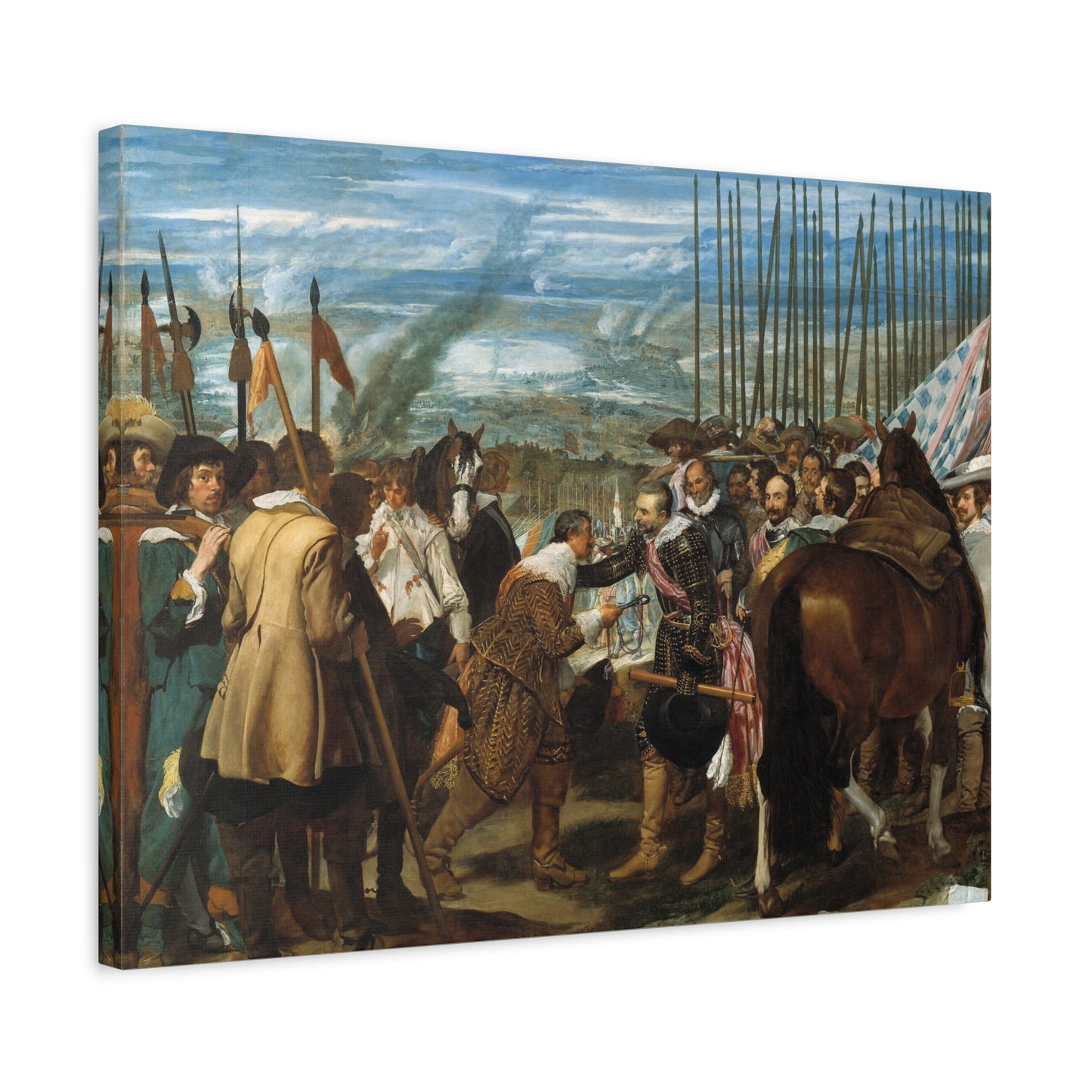 The Surrender of Breda - Diego Velázquez (1635) - Stretched Canvas Print