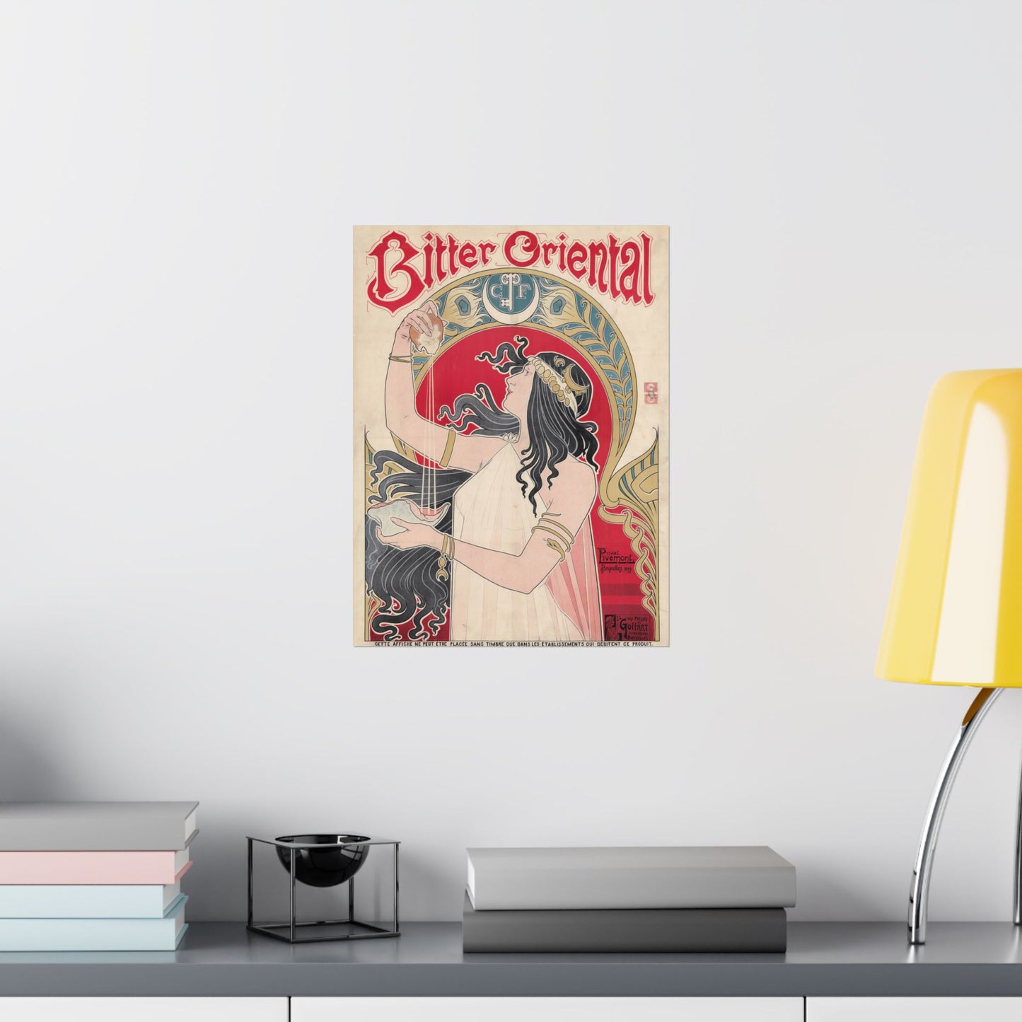 Bitter Oriental Ad - Henri Privat-Livemont (1897) - Wall Poster Print