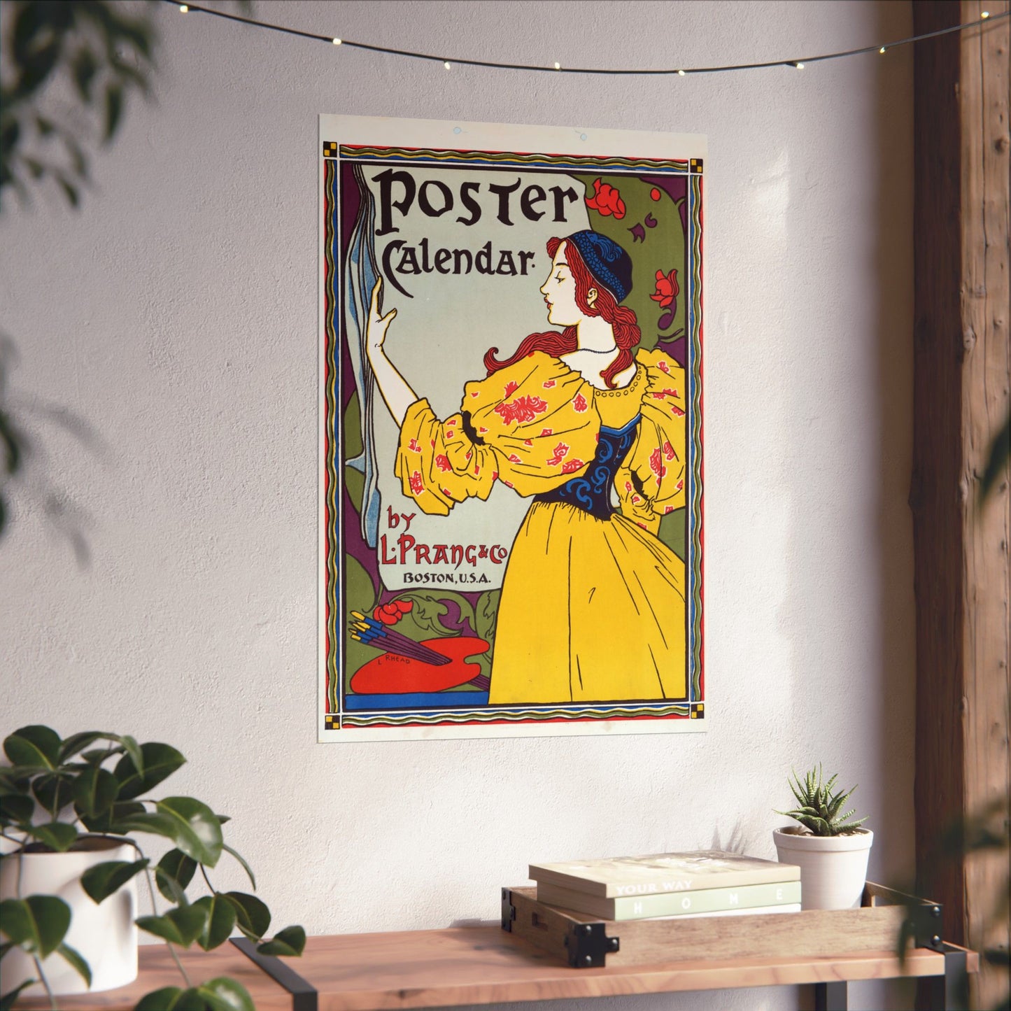 Poster Calendar - L. Prang & Co by Louis Rhead (1897) - Wall Poster Print