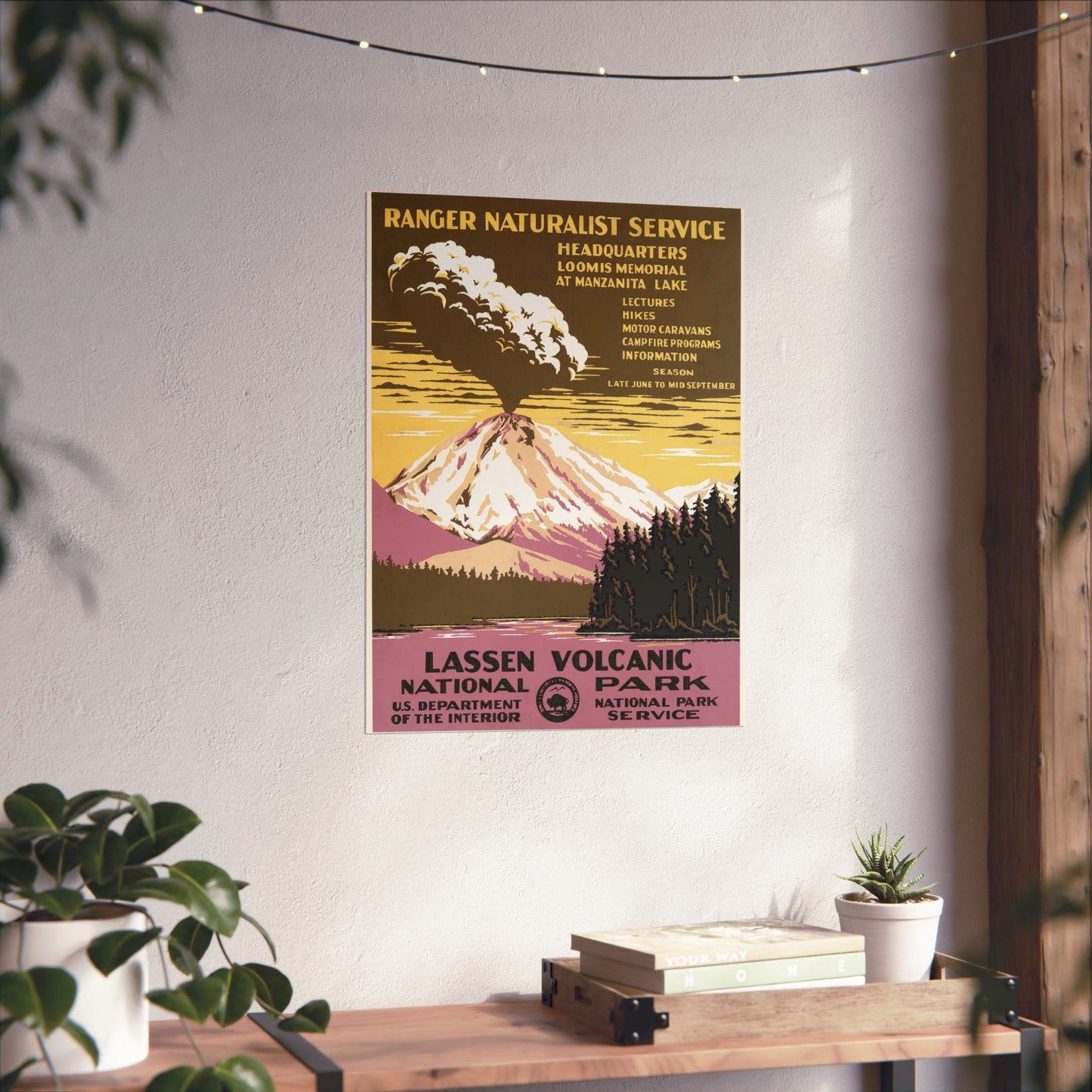 Lassen Volcanic National Park - WPA Poster (c. 1938) - Wall Poster Print