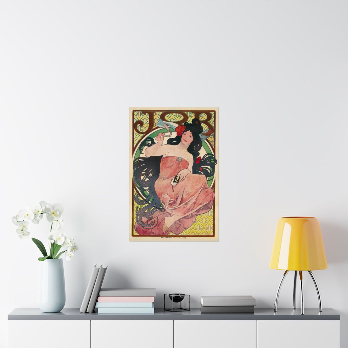 Job Cigarettes Ad - Alphonse Mucha (1894) - Wall Poster Print