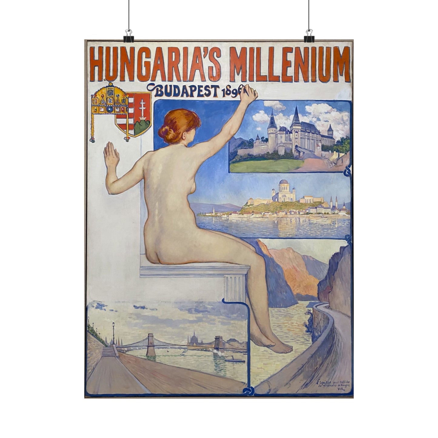 Hungaria's Millenium, Budapest 1896 - Théo Van Rysselberghe (1896) - Wall Poster Print