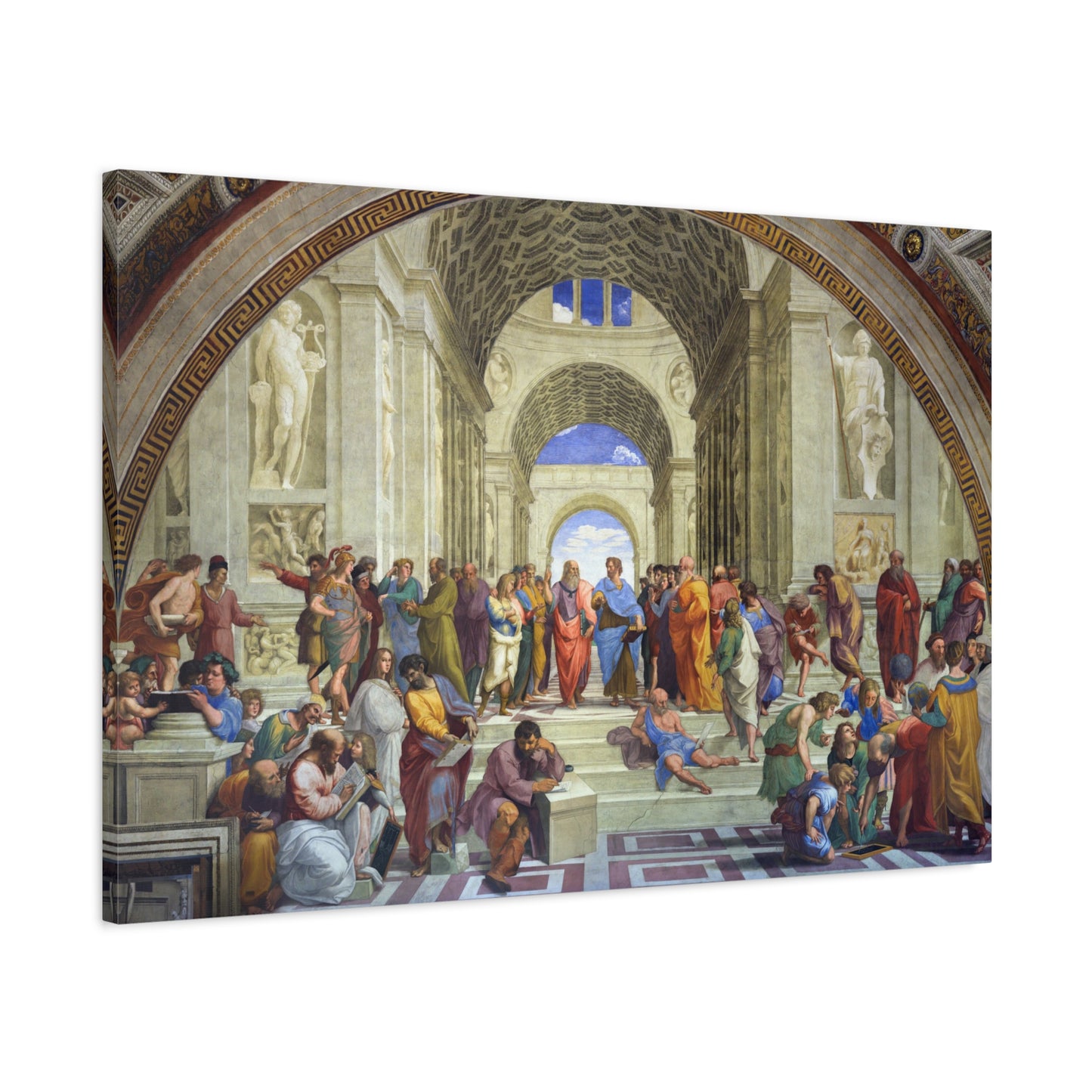 The School of Athens - Raphael (c. 1509–1511) - Stretched Canvas Print