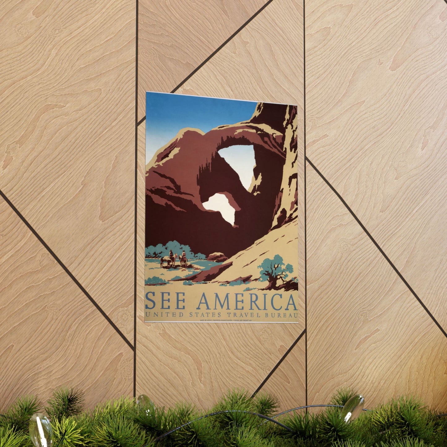 See America, U.S. Travel Bureau - WPA Poster (c. 1936) - Wall Poster Print