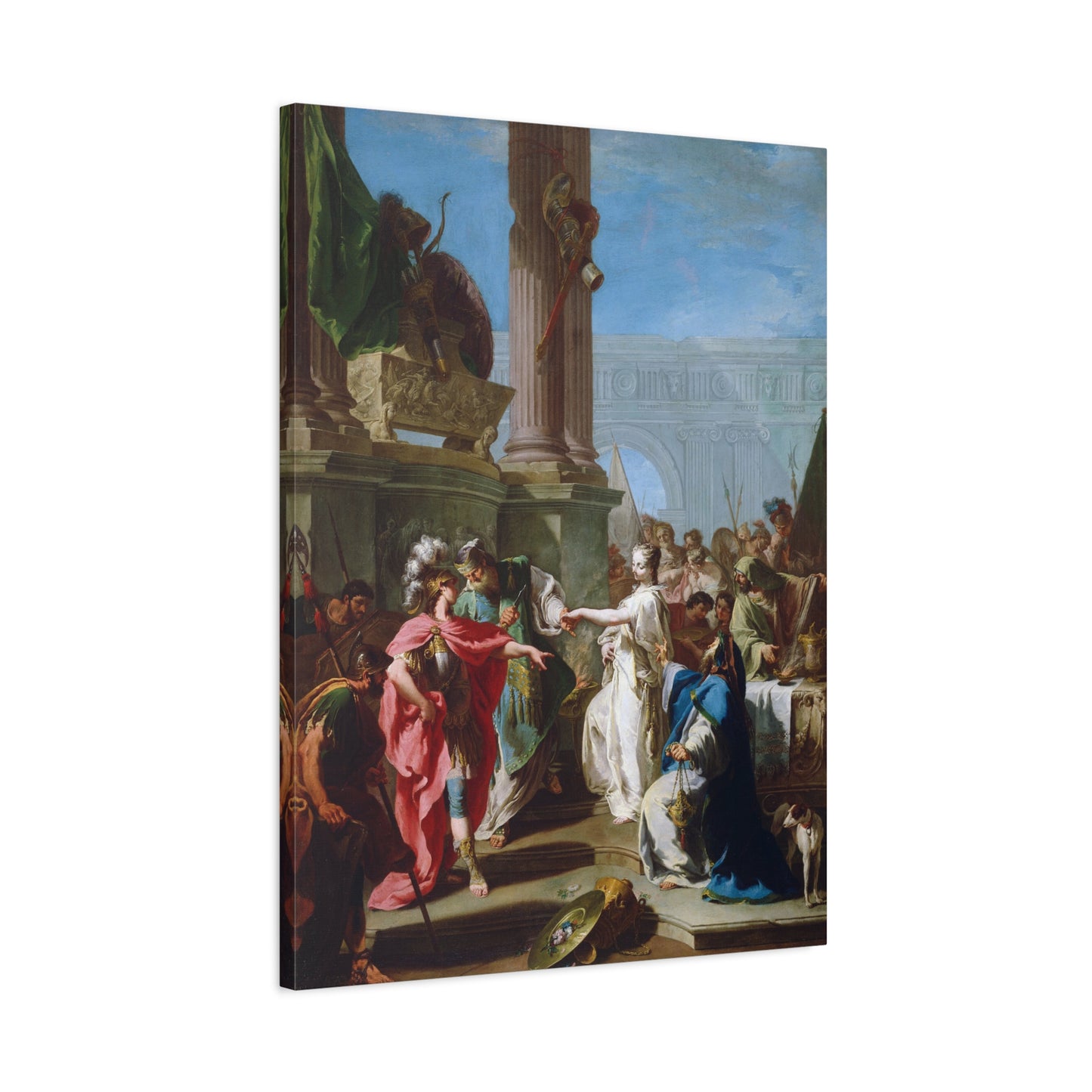 The Sacrifice of Polyxena - Giovanni Battista Pittoni (c. 1733-34) - Stretched Canvas Print