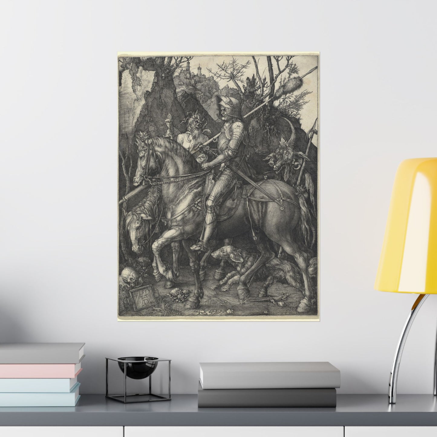 Knight, Death, and the Devil - Albrecht Dürer (1513) - Wall Poster Print