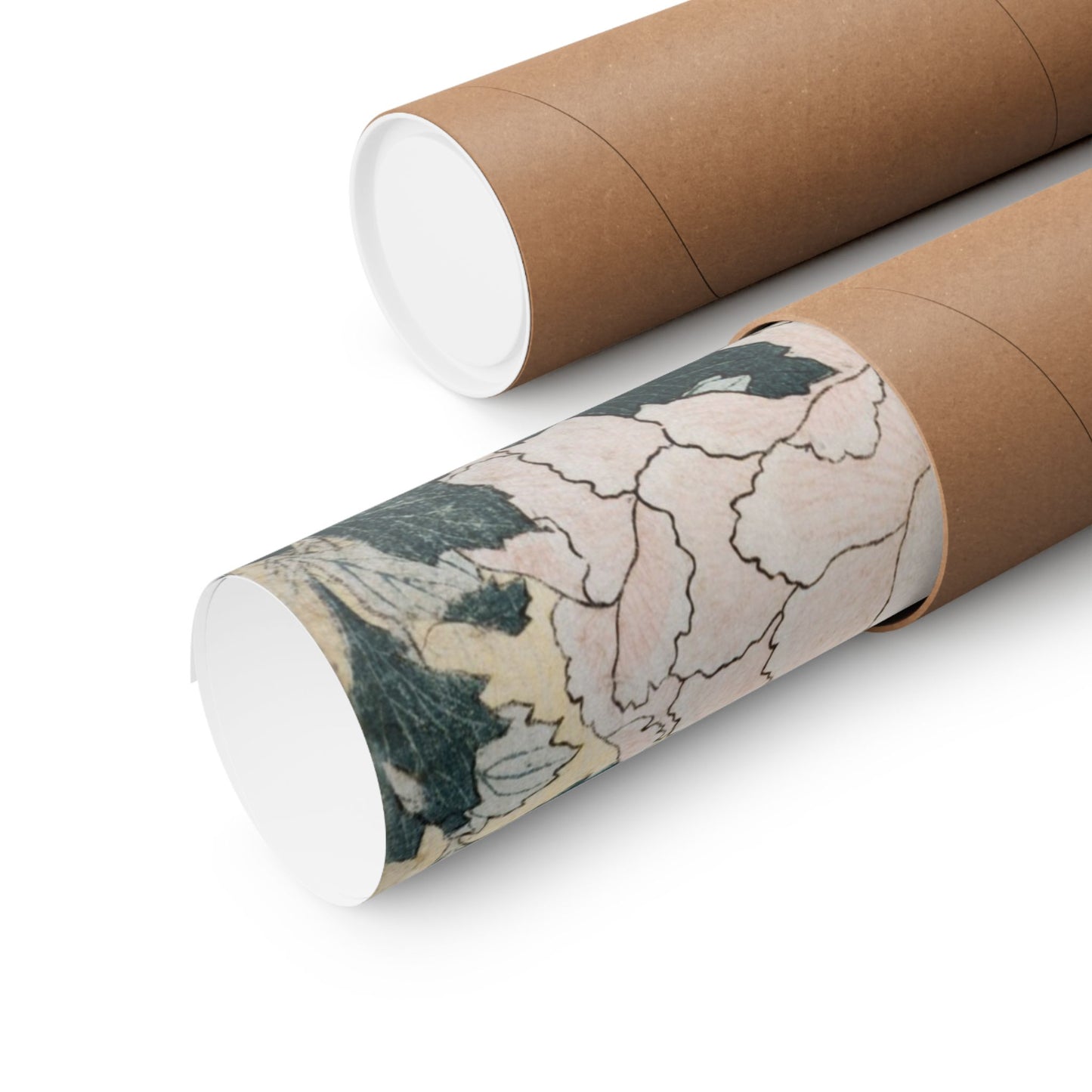 Peonies and Butterfly - Katsushika Hokusai - Wall Poster Print