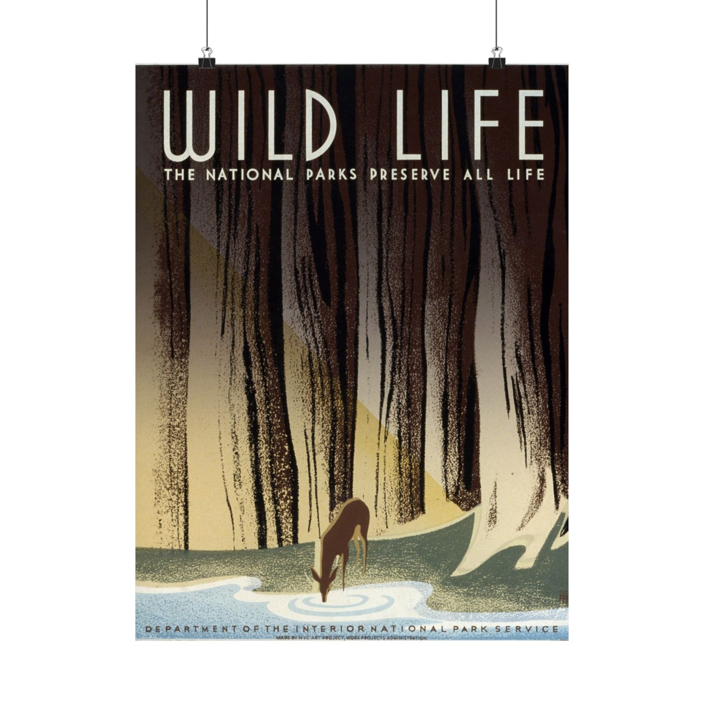 Wild Life - The National Parks Preserve All Life - National Park Service - Wall Poster Print
