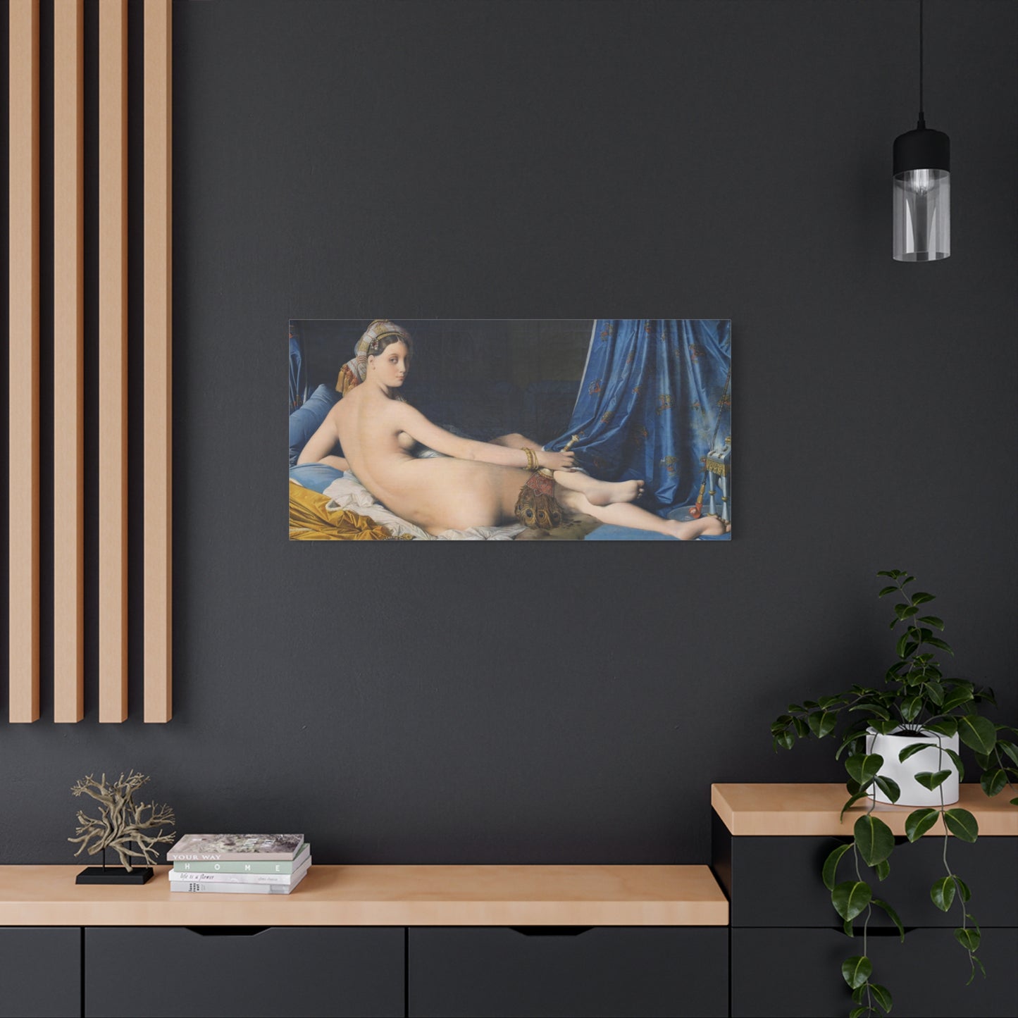 La Grande Odalisque - Jean-Auguste-Dominique Ingres (1814) - Stretched Canvas Print