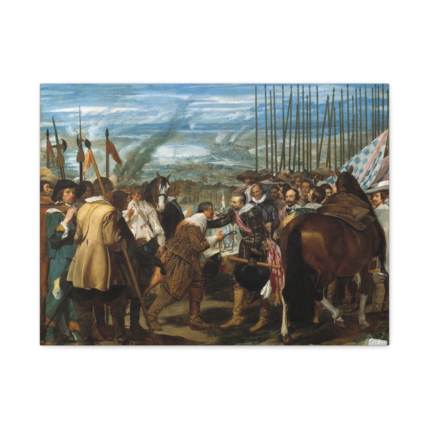The Surrender of Breda - Diego Velázquez (1635) - Stretched Canvas Print