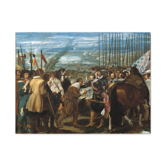 The Surrender of Breda - Diego Velázquez (1635) - Stretched Canvas Print