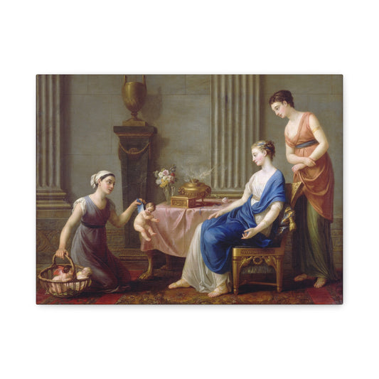 The Cupid Seller - Joseph-Marie Vien (1763) - Stretched Canvas Print