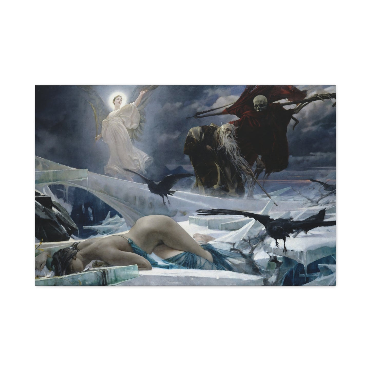 Ahasuerus at the End of the World - Adolf Hirémy-Hirschl (1888) - Stretched Canvas Print