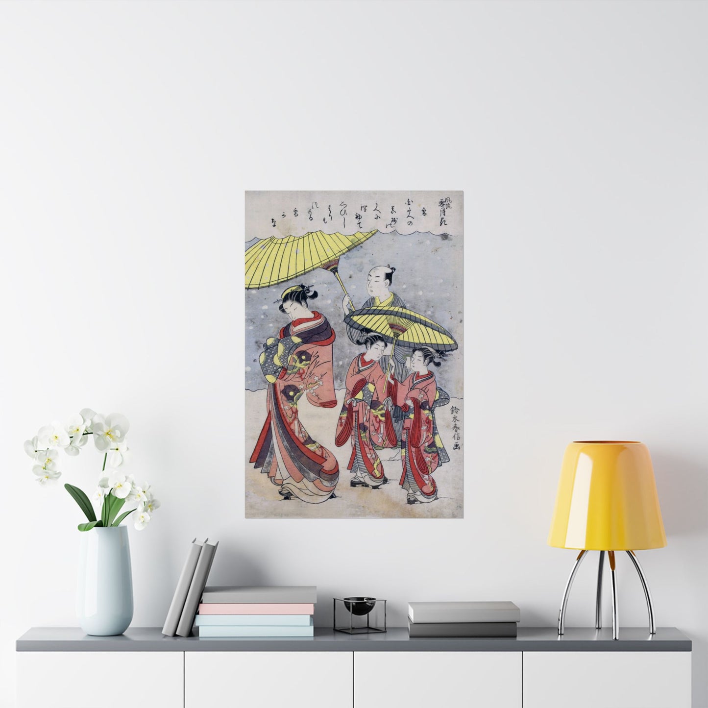 Yuki (Snow) - Suzuki Harunobu (1767) - Wall Poster Print
