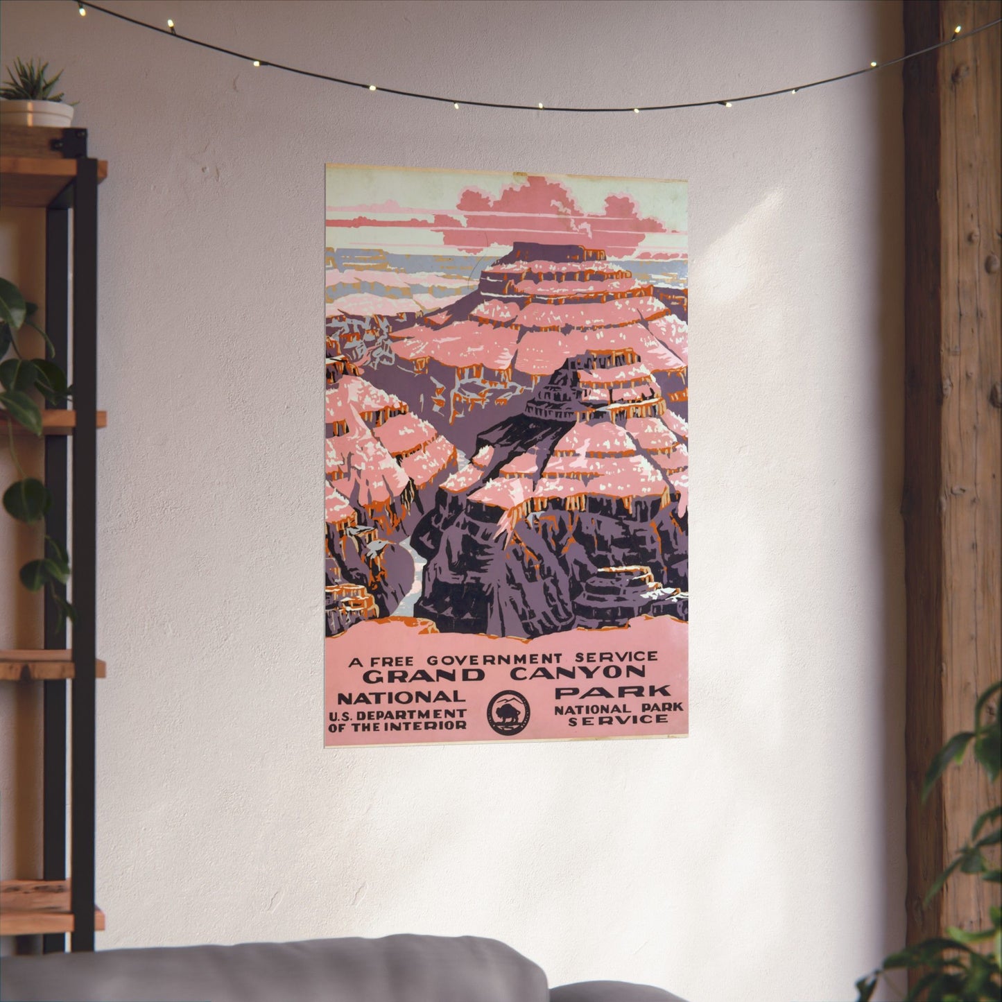 Grand Canyon National Park - WPA Travel Poster (1938) - Wall Poster Print