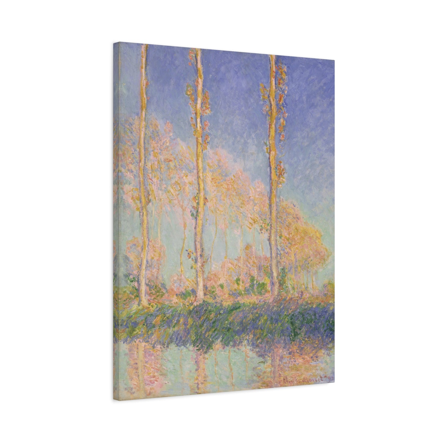 Poplars - Claude Monet (1891) - Stretched Canvas Print