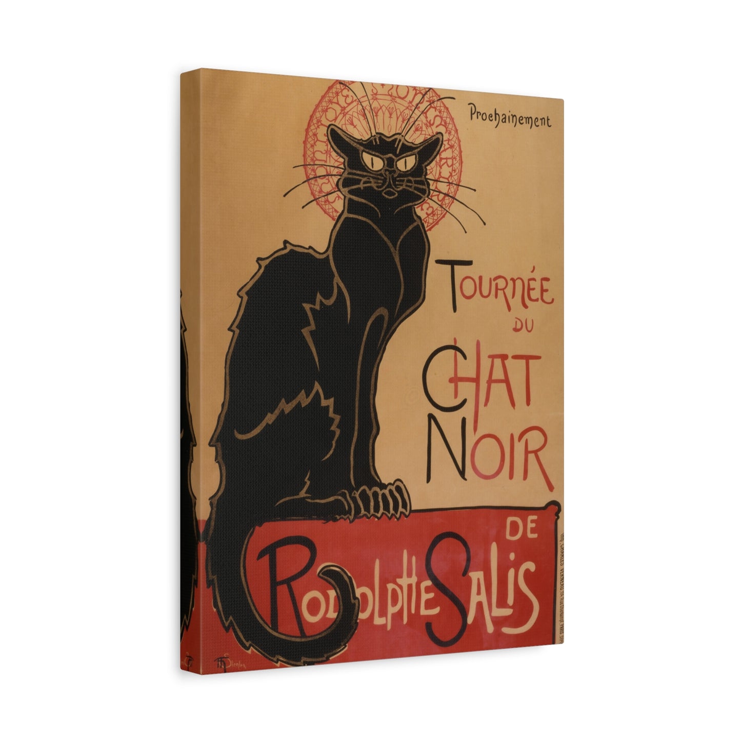 Le Chat Noir - Théophile Steinlen (1896) - Stretched Canvas Print