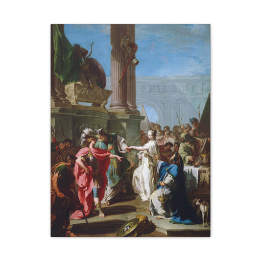 The Sacrifice of Polyxena - Giovanni Battista Pittoni (c. 1733-34) - Stretched Canvas Print
