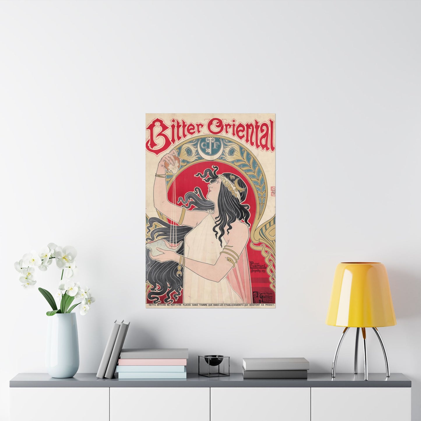 Bitter Oriental Ad - Henri Privat-Livemont (1897) - Wall Poster Print