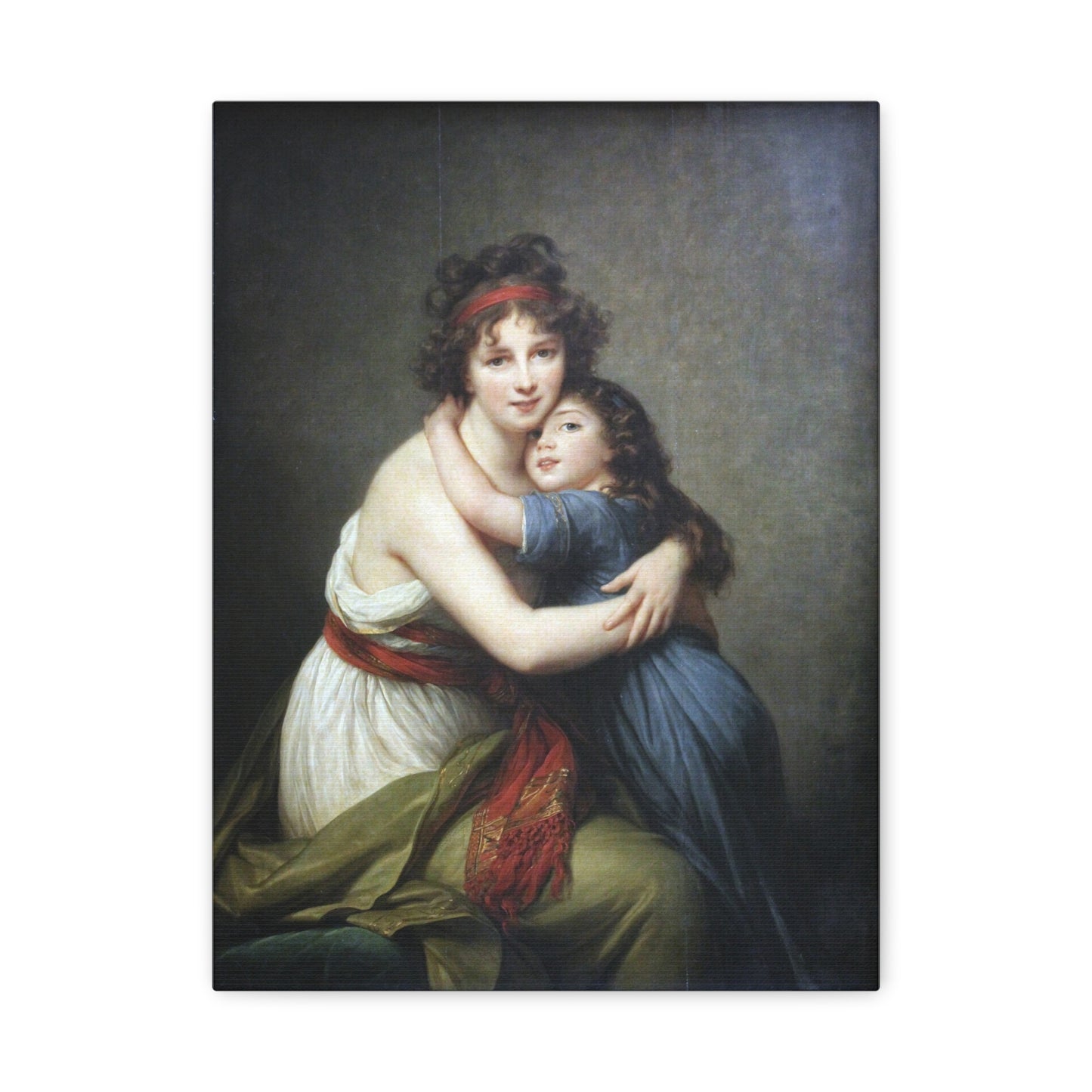 Self-Portrait with Julie (Self-Portrait à la Grecque) - Élisabeth Vigée Le Brun (1789) - Stretched Canvas Print