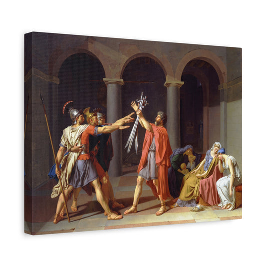 Oath of the Horatii - Jacques-Louis David (1784) - Stretched Canvas Print
