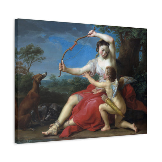 Diana and Cupid - Pompeo Batoni (1761) - Stretched Canvas Print