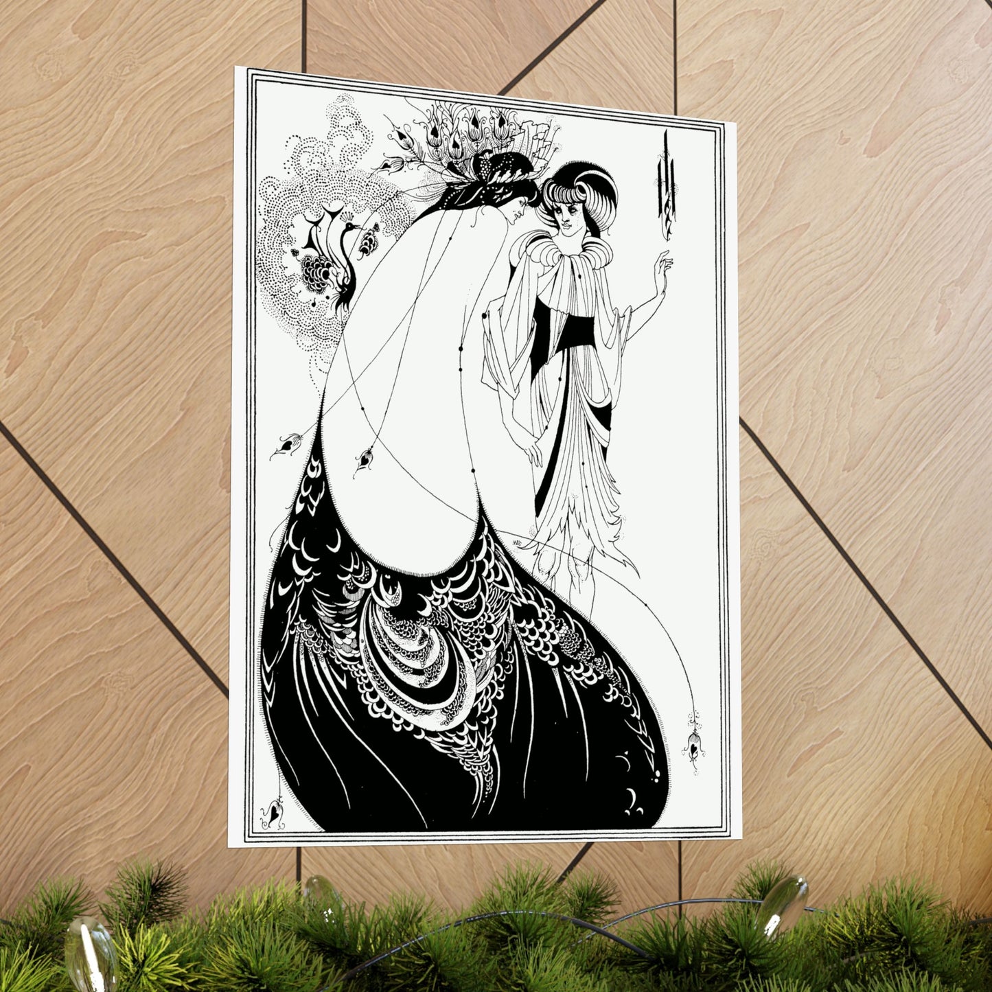 The Peacock Skirt - Aubrey Beardsley (1893) - Wall Poster Print