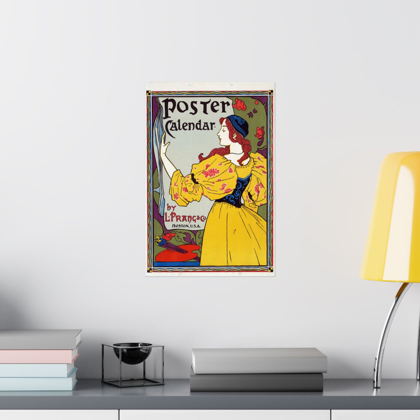 Poster Calendar - L. Prang & Co by Louis Rhead (1897) - Wall Poster Print