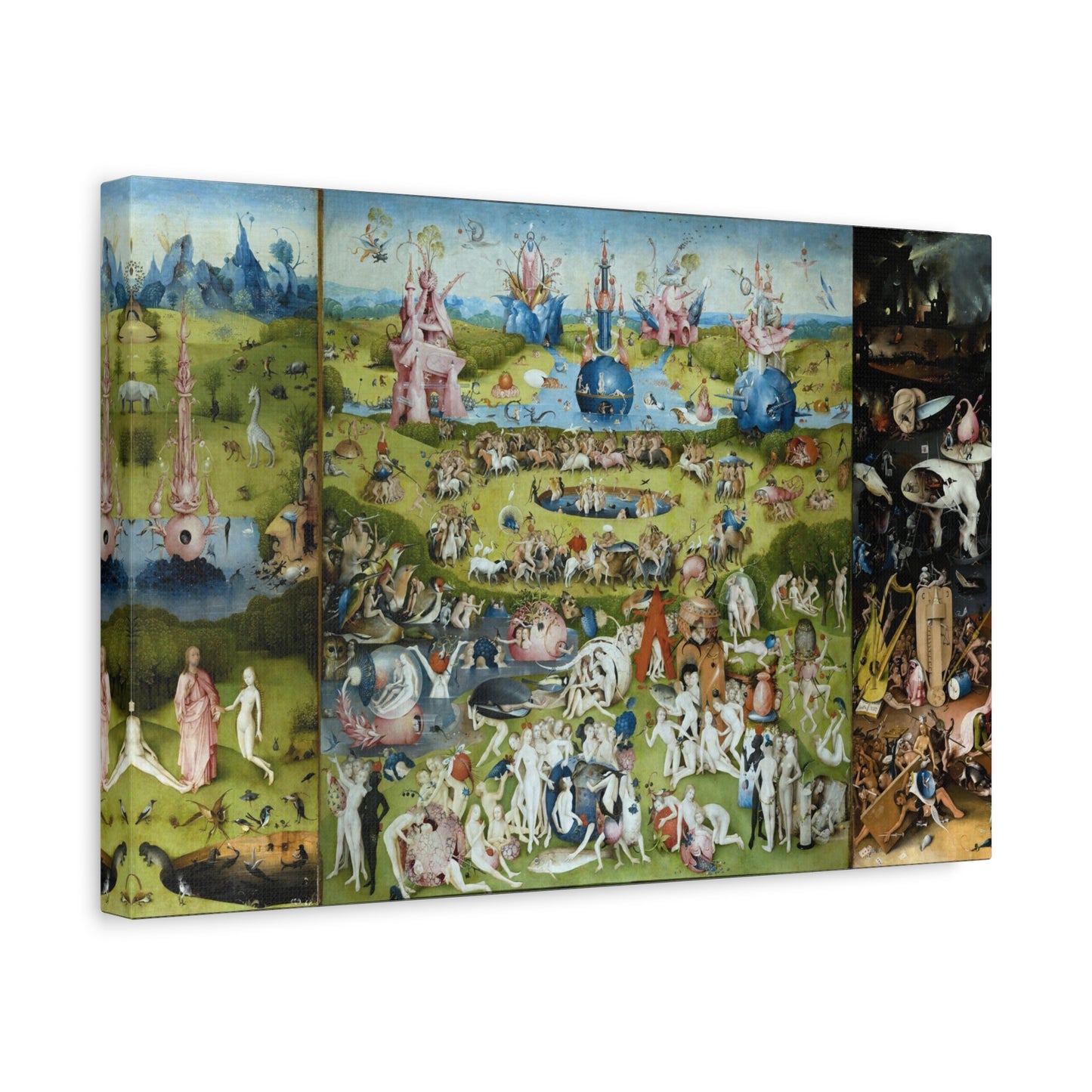 The Garden of Earthly Delights - Hieronymus Bosch (c. 1490-1510) - Stretched Canvas Print